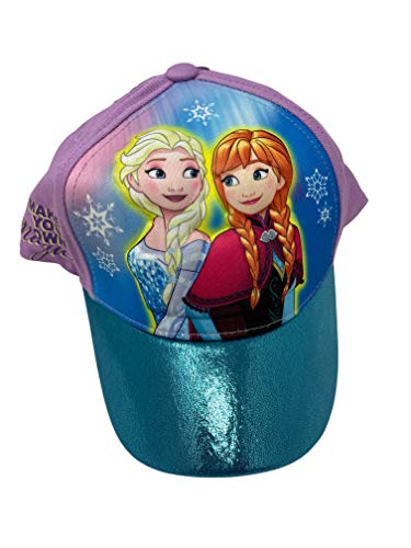 Frozen2 Disney Girls Frozen Elsa & Anna Cotton 3D Pop Baseball Cap (Toddlerlittle Girls) 3-7 Age Blue,Small #TOP22