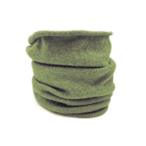 Native World Plain Neckwarmer | Possum Merino & Silk | Warm, Soft & Lightweight Knit Neck Gaiter for Men & Women | Made in New Zealand (Pistachio)