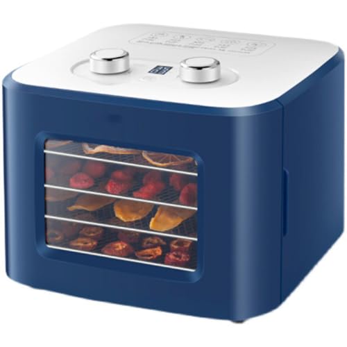 Deshidratador de Alimentos 400W, 4 bandejas extraíbles Máquina Secadora de Alimentos con Ventana Visual, Temporizador de 24 Horas y Control de Temperatura de 35-80 °C, Secadora de Alimentos