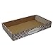Freeport Paper Corrugated B-Flute Carry Box White/Basketweave, 21.5