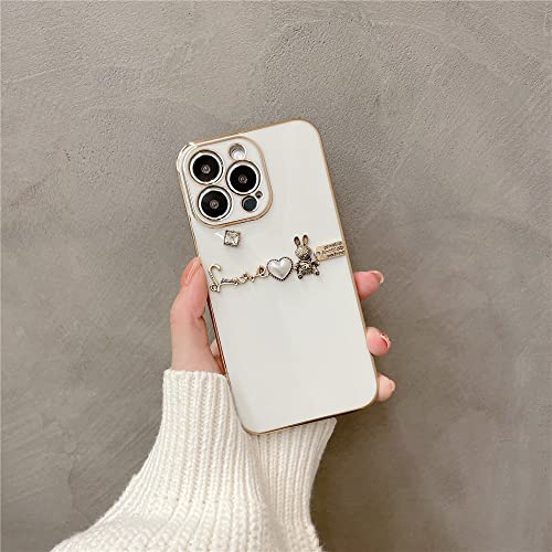Coque lapin 3D iPhone 14 Plus lettre amour cadeau idéal saint-valentin - 4