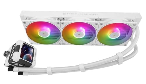Thermalright FW 360 white ARGB 水冷CPUクーラー 240輝度IPS液晶スクリーン搭載 360mmラジエーター 120mm PWMファン3基 【バルク品・簡易パッケージ】 対応ソケット: Intel LGA1700 / AMD AM5 AM4