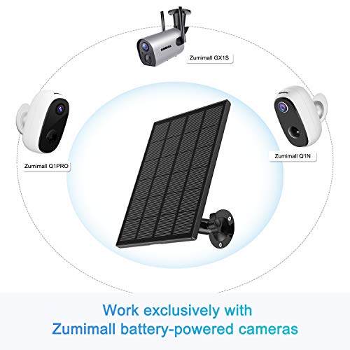 2K Security Cameras Wireless Outdoor, With 360° Ptzzumimall Solar Panel Compatible With Outdoor Camera Wireless Gx1S/Q1Pro/F5 /Gx2S Ptz Camera, #TOP5
