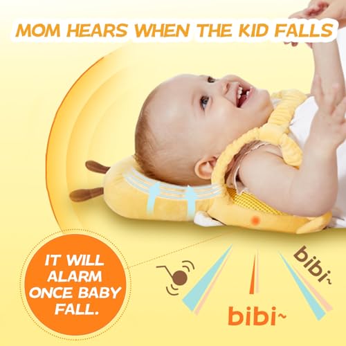 Bambebe Baby Head Protection Pillow Head Protection Backpack Safety Pads Adjustable Size Head Protector for 4-24 Months Toddler Safety Helmet Harness Walking(Bee) - Image 2