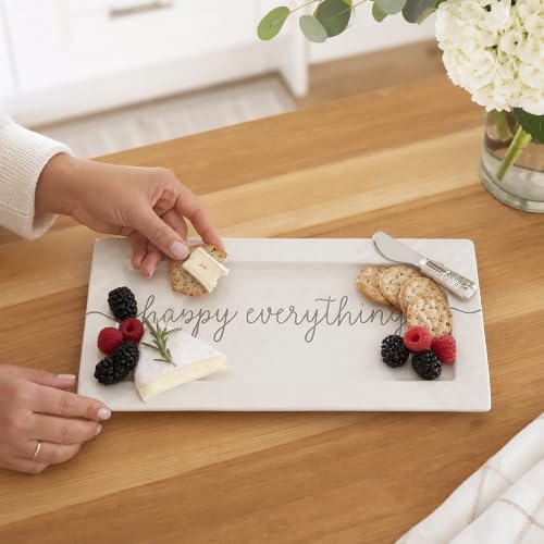 Image of Mud Pie Happy Hostess Serving Platter, White