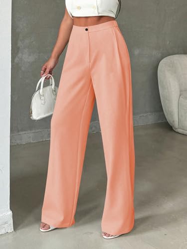 Image of Toochki Trousers for Woman Pants Women's Formal Office Korean | Black Track Pant | Straight | Cotton Spandex Stretchable Trouser | High-Waisted Bottom Wear
