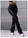 WDIRARA Women's Faux Leather Flare Pants High Waisted Stretchy Bootcut Trousers Black Large