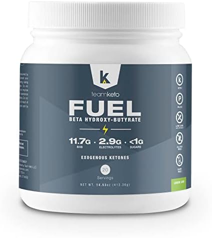 TeamKeto Fuel (Lemon Lime, 20 SERV (Pack of 1))