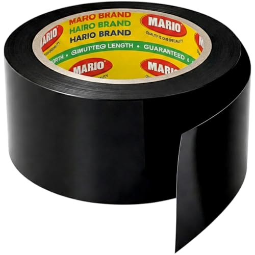 Image of Mario PVC Self-Adhesive Black Monsoon Tape - 48mm x 15M | Protection Against Water Damage & Electric Panel Insulation | Pack of 1