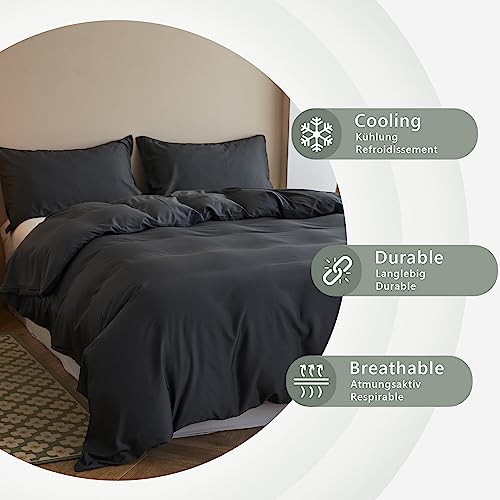 Simple&Opulence Single Bamboo Viscose Duvet Cover Set - Image 4