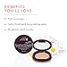 100% PURE Fruit Pigmented Long Last Compact Concealer, White Peach, Full Coverage Concealer, Diminish Dark Circles (Light to Medium Shade) - 0.11oz