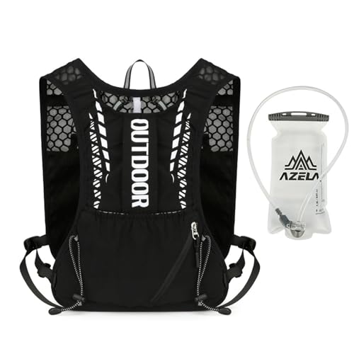 Gilet de course à pied anti-frottement avec réservoir d'eau 1,5L intégré