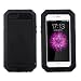 iPhone 6S Case, iPhone 6 Case, Joopapa Shockproof Dustproof Waterproof Aluminum Alloy Metal Gorilla Glass Cover Case For Apple iPhone 6S/6 4.7 inch (Black)