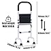 Stand Assist Aid for Elderly with 2 Base Sets & Detachable Bag - Adjustable Standing Assistance Raiser for Couch, Bed, Toilet, Chair - Mobility Aid for People with Mobility Issues（Carbon Steel ）