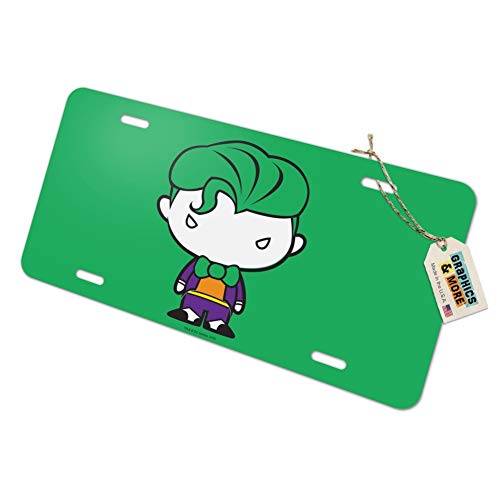 GRAPHICS & MORE Batman Joker Cute Chibi Character Novelty Metal Vanity Tag License Plate