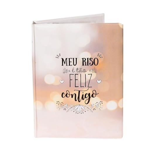 Álbum Fotográfico 15x21 para 100 Fotos MEU RISO Feliz Bokeh Adulto