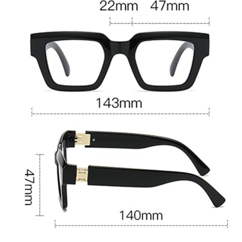 Image of Style Reading Glasses for Women Men, Fashion Square Blue Light Blocking Readers L05