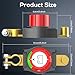 Top Post Battery Disconnect Switch 12v,Battery Kill Switch Negative On/Off 12-48V Top Post Battery Switch Heavy-Duty Battery Disconnect Switch for Cars, Vehicles, RVs, and Boats