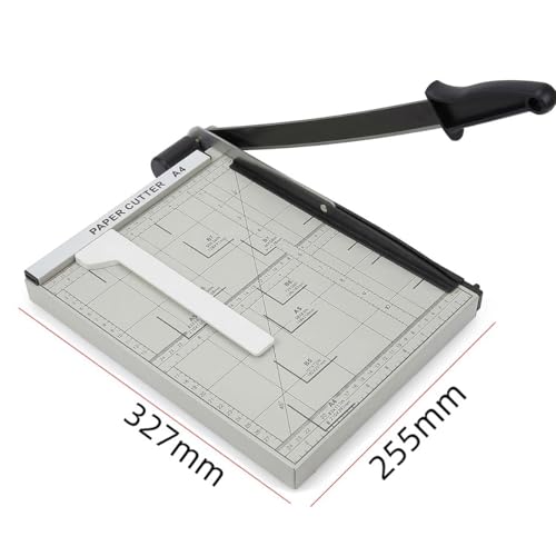 ECVV A4 Paper Cutter Heavy Duty 10-Sheet Capacity Guillotine Trimmer Portable Paper Cutting Machine for Cardstock, Photos, Scrapbooking, Office, Classroom, Studio, Blade Safety Lock & Magnetic Guide
