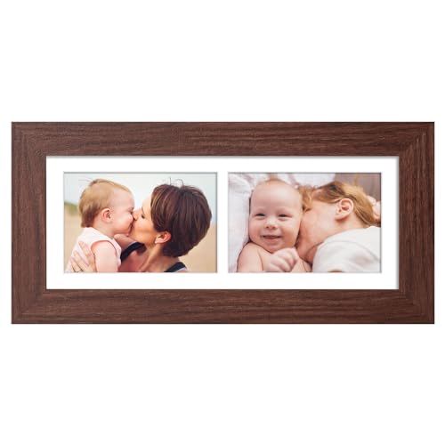 Gaevuian 6x15 Collage Frame, 2 Open 5x7 Photo Frame Collage for Wall