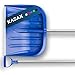 Produktbild KADAX Schneeschaufel mit ergonomischem Griff, Blattbreite: 49 cm, Kunststoff-Blatt, Schneeschieber, ideale Schneeschippe für kleine und große Schneemengen, Schneeräumer, stabil (Aluminium-Stiel, blau)