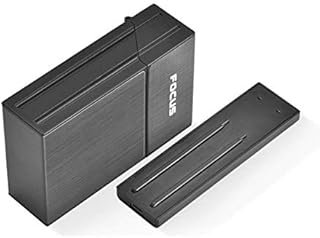 Queta Cigarette Case with Lighters, Aluminum Cigarette Holder, Metal Aluminum Pocket Cigarette Cigar Tobacco Box Case Holder,2 in 1 Electronic USB Rechargeable Flameless Windproof Lighters