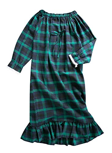 Image of Girls Princess Nightgown,Winter Long Sleeve Flannel Nightdress Pajamas Dress Kids 3-12 Years