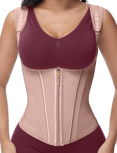 Image of SHAPSHE Waist Trainer for Women, Tummy Control Sports Girdle, Workout Body Shaper with Adjustable Shoulder Strap