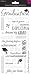 Sandylion Grad. Words with Silver Sticker, 5.5 by 12-Inch, Clear