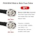 MOOKEERF 2PCS BNC Male to BNC Male Coax Cable 6ft, 50 Ohm RG58 Coaxial Cable with BNC Connectors