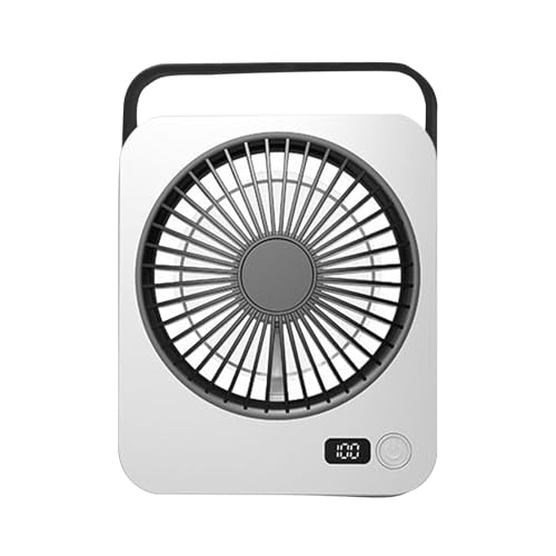 Ventilador de Mesa | Ventilador Portátil para Escritorio,5 Velocidades 1200mAh Enfriador Portátil Para Hogar Dormitorio Playa Camping Viajes Senderismo Hombres Mujeres