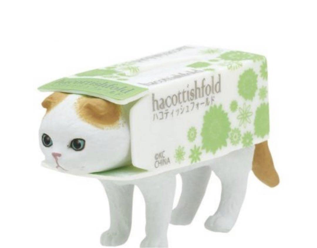 Amazon | なこねこ ごめん寝コ ハコティッシュフォールド3 売り