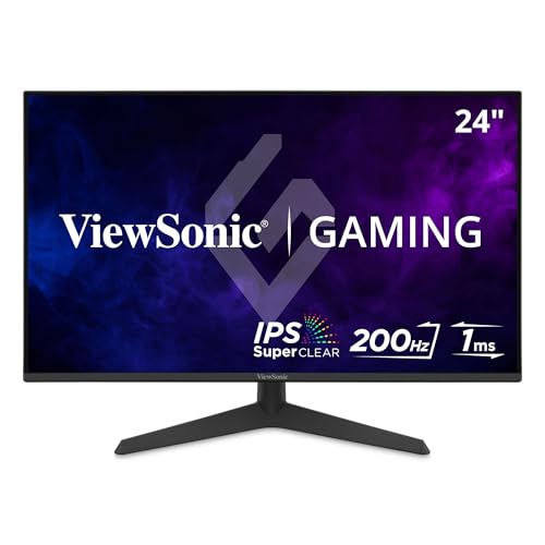 Image of ViewSonic VX2429 24 Inch 1080p Gaming Monitor, IPS Display with 200Hz and 1ms for Fast Gameplay, FreeSync Premium and HDR10 for Smooth Visuals, Eye Care Technology, HDMI, and DisplayPort Inputs