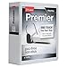 Cardinal Premier Easy Open 3-Ring Binder, 4" ONE-Touch Easy Open Locking Slant-D Rings, 880-Sheet Capacity, ClearVue Cover, PVC-Free, White (10340CB)
