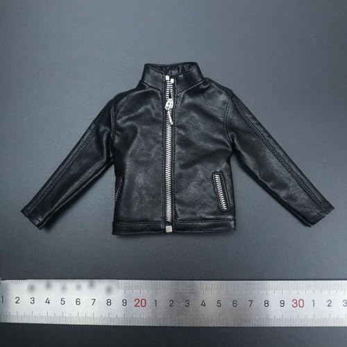 Veste en cuir pour poupées homme fini les vêtements mal taillés