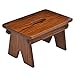Amish Handcrafted Solid Wood Step Stool Bench Footstool A Step Above The Rest for Kitchen, Bathroom, Bedroom or Living Room (Sorel)