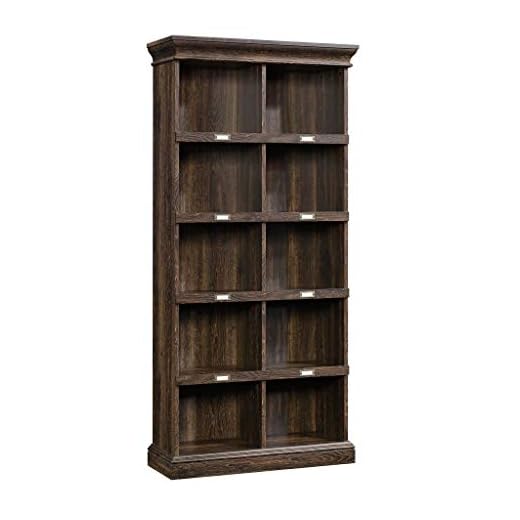 Sauder Barrister Lane Tall Bookcase, Iron Oak finish