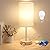 AKASUKI 18Inch Table Lamp with Dual Charging Station, 3 Way Dimmable Touch Lamp for Bedroom, Living Room, Office(LED Bulb Included)