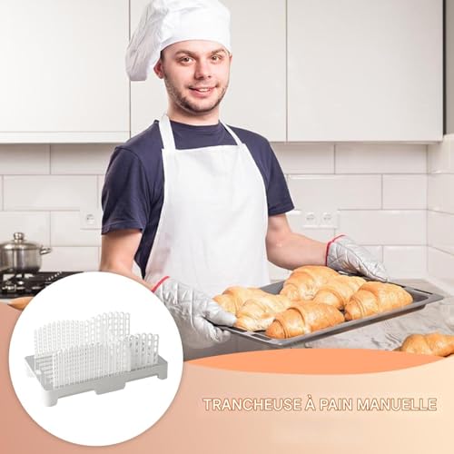 Guide de découpe pain pliable idéal pour couper des tranches régulières - 3