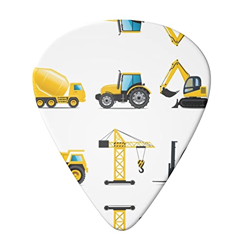 Cartoon Heavy Machinery Truck Lot de 6 médiators pour guitare acoustique, guitare électrique, basse, ukulélé – fin… - Les Beatles, Paul McCartney, John Lennon, RIngo Starr, George Harrison Cartoon Heavy Machinery Truck Lot de 6 médiators pour guitare acoustique, guitare électrique, basse, ukulélé – fin… – Image 4