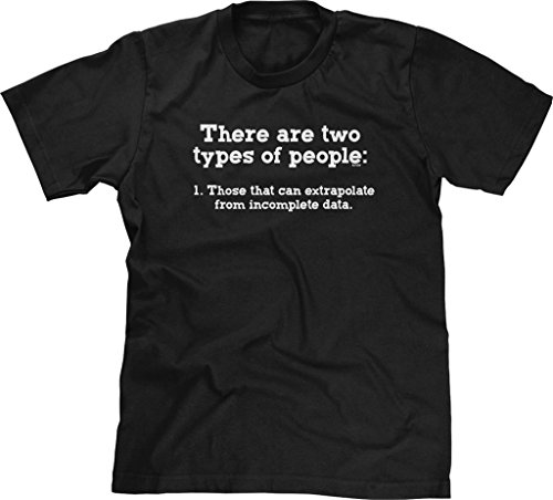 Blittzen Mens Two Kinds of People - Incomplete Data, 2XL, Black