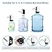 Portable Electric Water Dispenser Pump for 5 Gallon Bottles - USB Rechargeable Water Bucket Tool for Home, Office, and Bar(Black 1pcs)