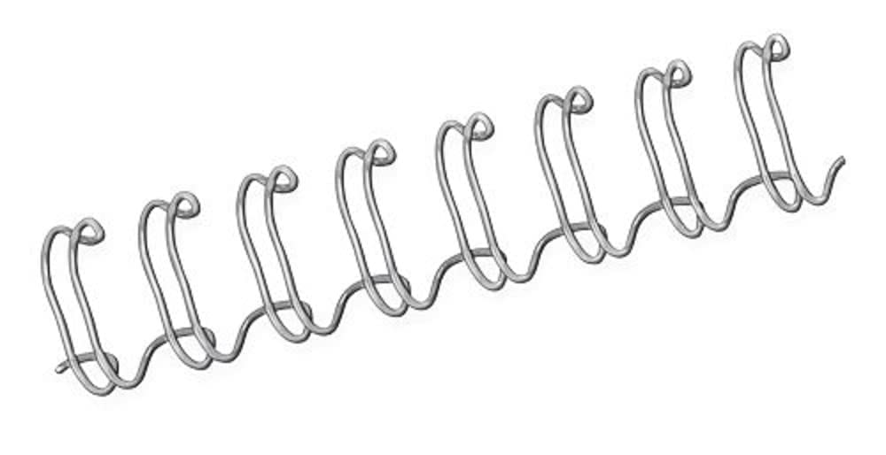 Fellowes 14mm Wire Binding Combs, 100 Pack - Silver
