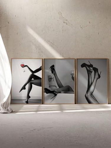 Peinture murale pour chambre et salon chic via l'art moderne de femme sexy