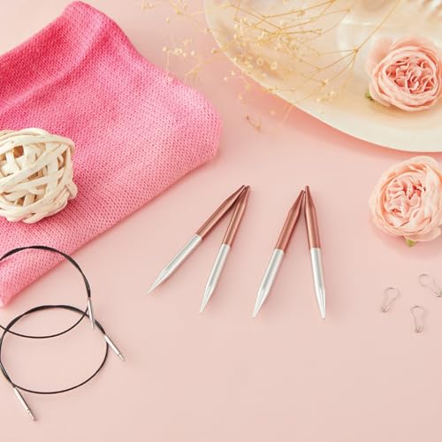 Image of Knitter's Pride Rosemist Normal Interchangeable Circular Needles 5 inch inch (13cm) - US Size 2.5 (3mm)