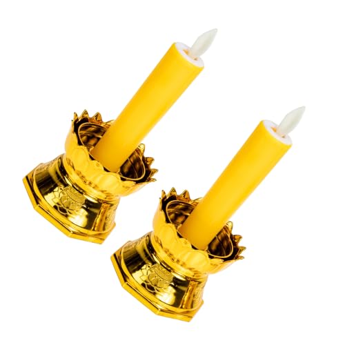 Velas LED sin llama impermeables con luz amarilla cálida para decoración exterior