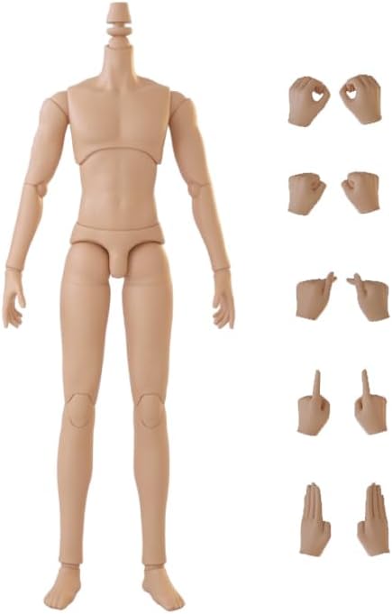 Miniatura 9 de YMY23 YMY25 - Manos de muñeca corporal masculina para muñeca SD BJD articulada ob22, ob24 GSC, accesorios de muñeca corporal de repuesto (23 blanco)