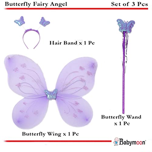 Image of BabyMoon Butterfly Fairy Angel Costumes Baby Wings Photography Props | Set of 3