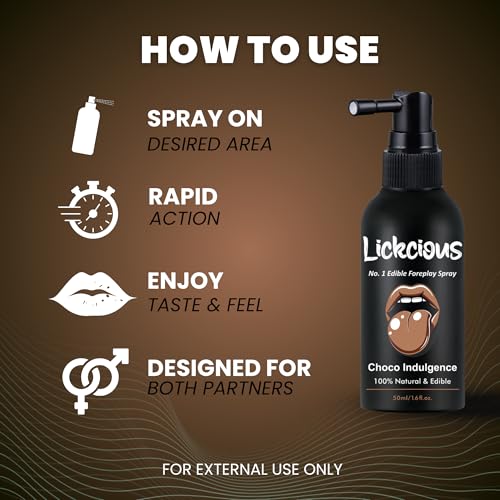 Image of Choco Indulgence Oral Spray for Couples | Edible Water-Based Flavoured Spray | 100% Vegan, Dermatologically & Clinically Tested | Made in India | 50 ml