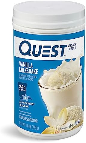 Quest Nutrition Vanilla Milkshake Protein Powder, 24g of Protein,...